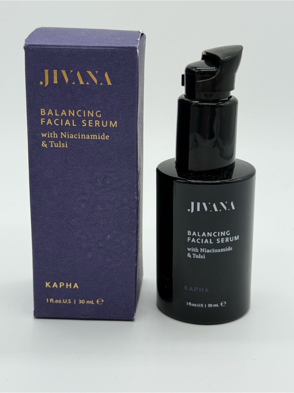 Jivana Balancing Facial Serum Niacinamide & Tulsi Kapha 1 fl oz Retail $90